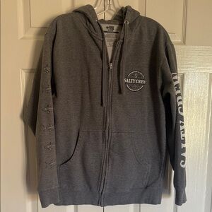 Salty Crew Gray Hoodie with Logo
